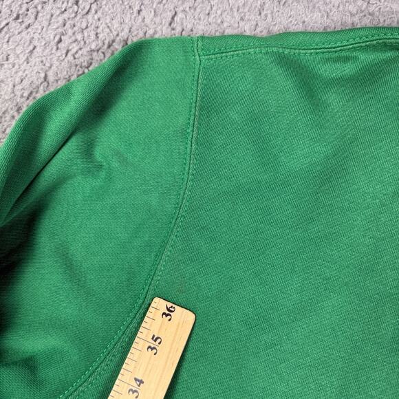 Vintage Polo Jeans Ralph Lauren Full Zip Hoodie Mens L Faded Green Boxy Y2K - Picture 7 of 10